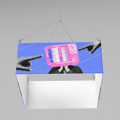 Tension Fabric Square Hanging Display 8'x8'